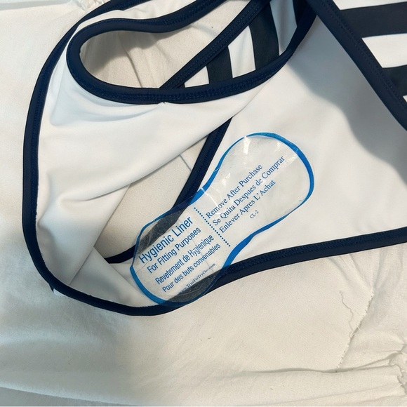 Lovers + Friends Swim Valora Blue White Striped Bikini Set M - Picture 6 of 7